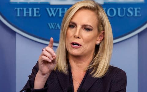 Kirstjen Nielsen, homeland security secretary - Credit: Evan Vucci/AP