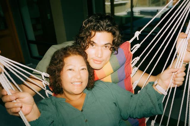 <p>Charles Melton Instagram</p> Charles Melton and his mom Sukyong Melton.