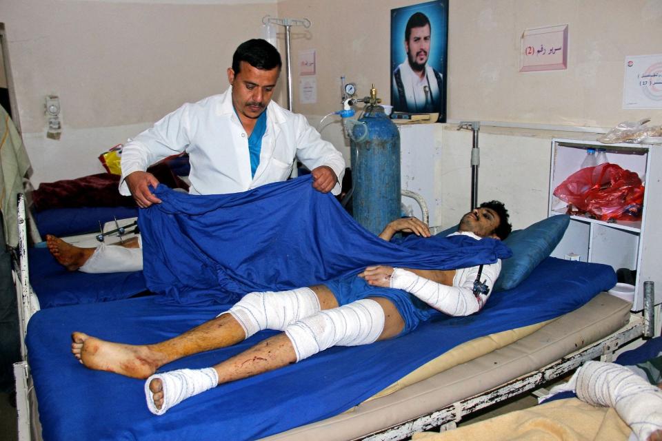 Yemen hospital Saudi airstrike wounded