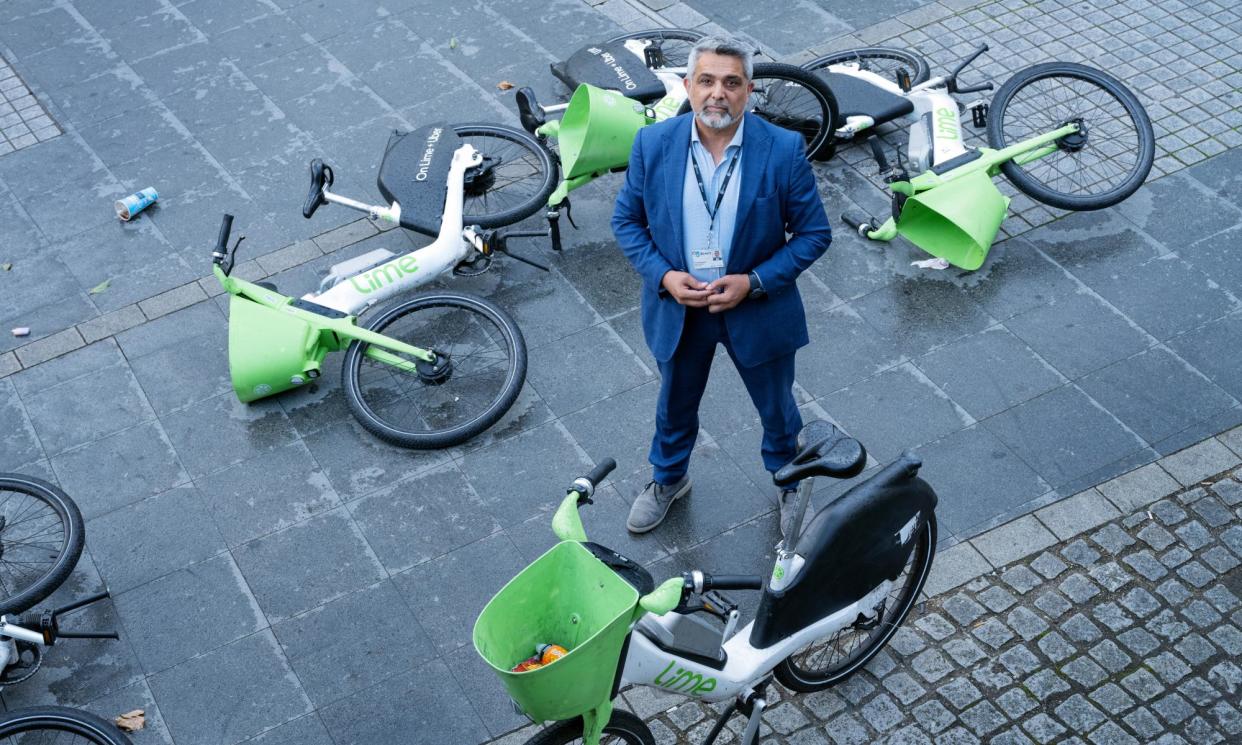 <span>Mohammed Butt, the Brent council leader, says ‘people have gone sour on Lime’.</span><span>Photograph: Linda Nylind/The Guardian</span>