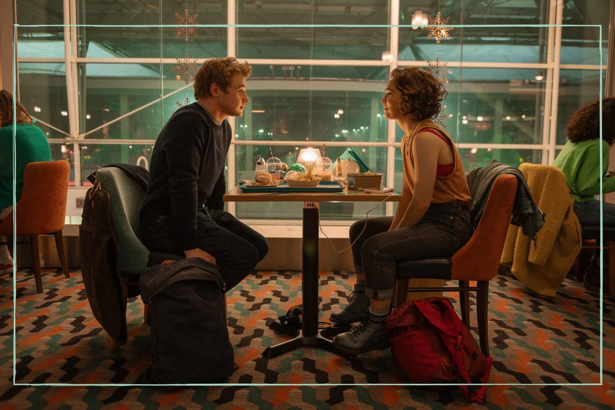  What is Love at First Sight based on as illustrated by Haley Lu Richardson as Hadley Sullivan and Ben Hardy as Oliver Jones in Love at First Sight 