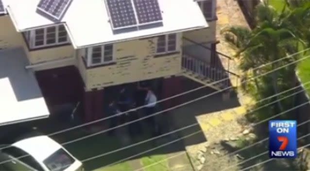 The backyard of the centre located in Brisbane. Source: 7 News.