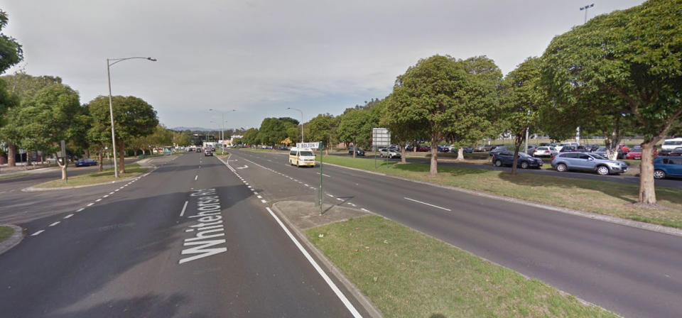 The girl was walking across Whitehorse Road at Ringwood when she was hit. Photo: Google Maps