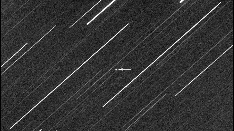 Asteroid 2023 BU during its approach to Earth seen through the eyes of the Virtual Telescope in Italy.