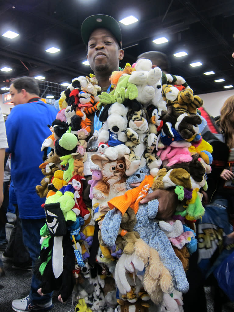 Let's call him Stuffed Animal Jacket Man - San Diego Comic-Con 2012