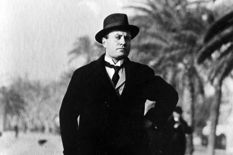 On April 28, 1945, fascist leader Benito Mussolini, his mistress and several of his friends were executed by Italian partisans. File Photo by Library of Congress/UPI