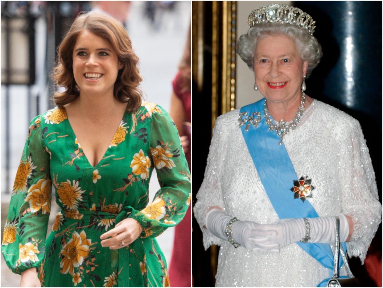 princess eugenie, queen elizabeth