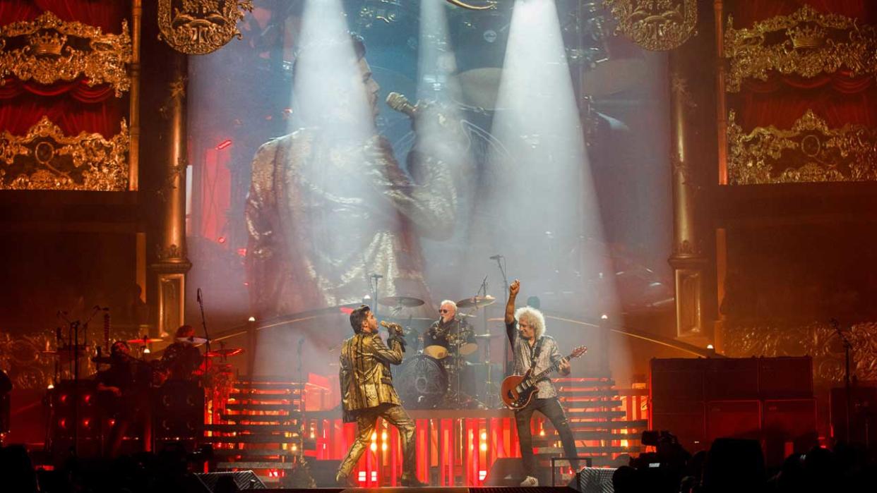  Queen + Adam Lambert onstage 