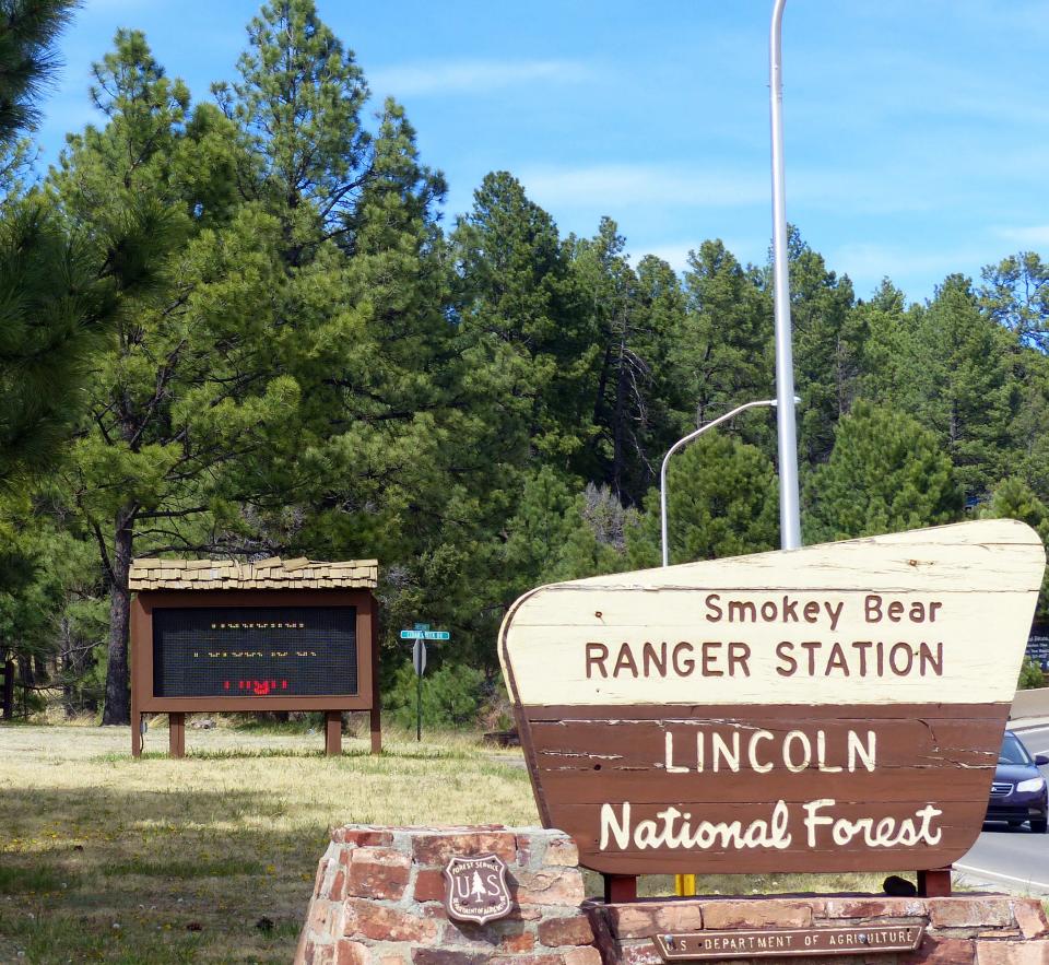 The Smokey Bear Ranger District around Ruidoso is one of three in the Lincoln National Forest.