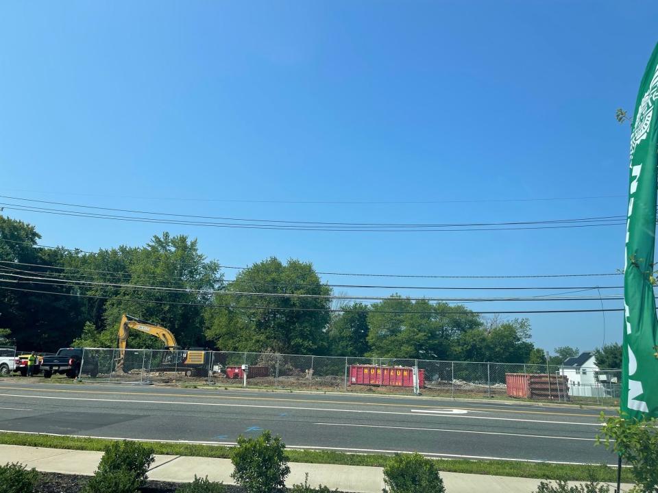 A Popeyes Louisiana Kitchen is being built on the corner of Route 541 and Kelly Drive in Burlington Township.