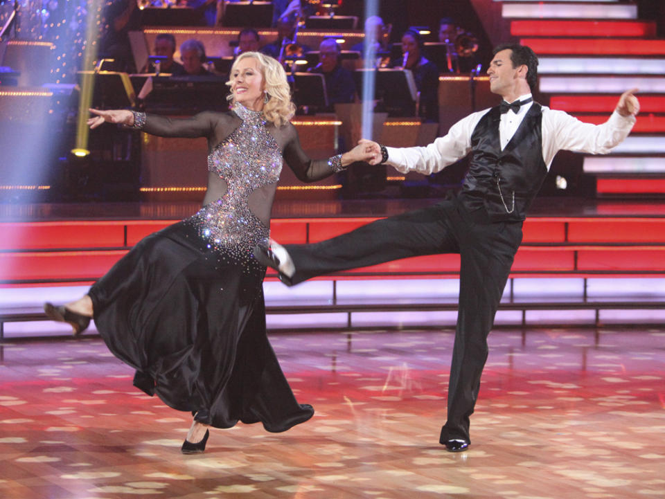Martina Navratilova  and Tony Dovolani perform on "Dancing With the Stars."