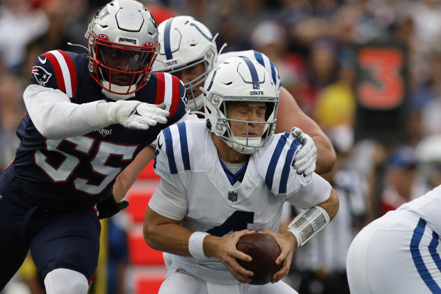 Pats get 9 sacks in dominant 26-3 victory over Colts - The San Diego  Union-Tribune