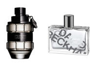 Spicebomb by Victor & Rolf $95, 50ml; Homme by David Beckham $49, 50ml