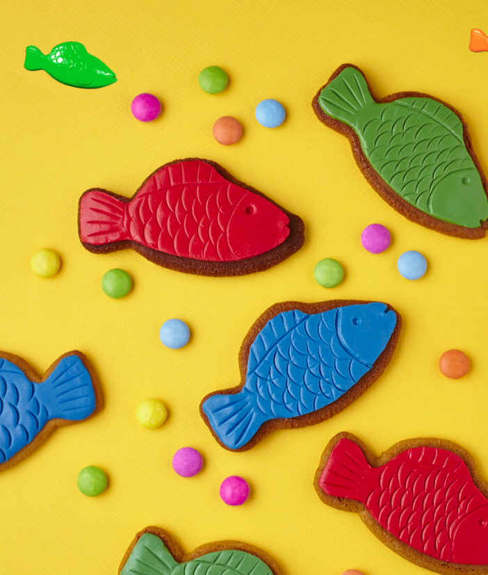 Swedish Fish Cookies are featured in the Candy Crush Cakes & Bakes Recipe Book. (Photo: Candy Crush)