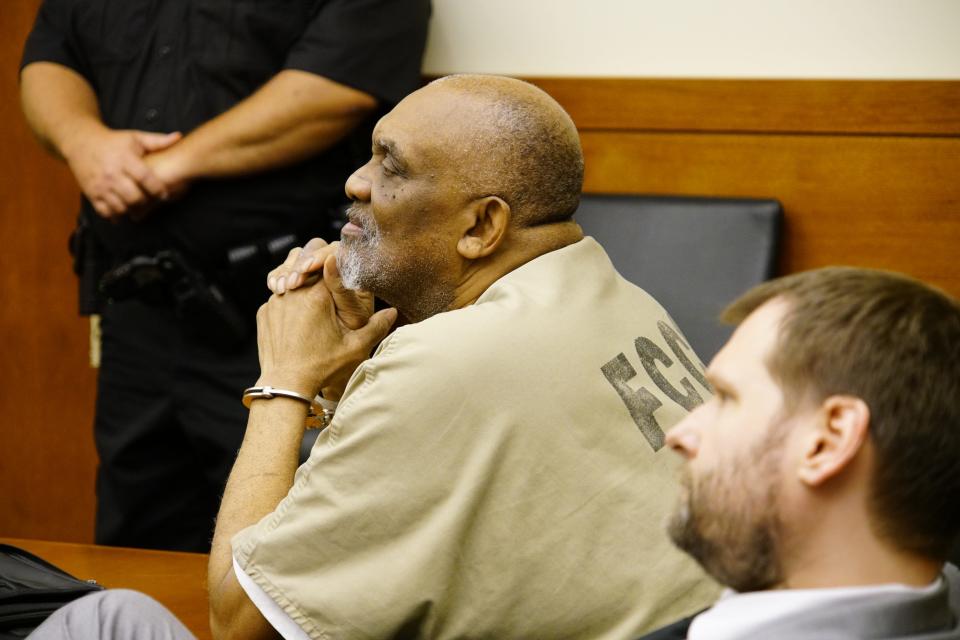 Robert Edwards, 68, is seen here Friday in Franklin County Common Pleas Court, where a jury convicted him of murdering Alma Renee Lake in 1991 and Michelle Dawson-Pass in 1996. The jury also found him guilty of raping Dawson-Pass.