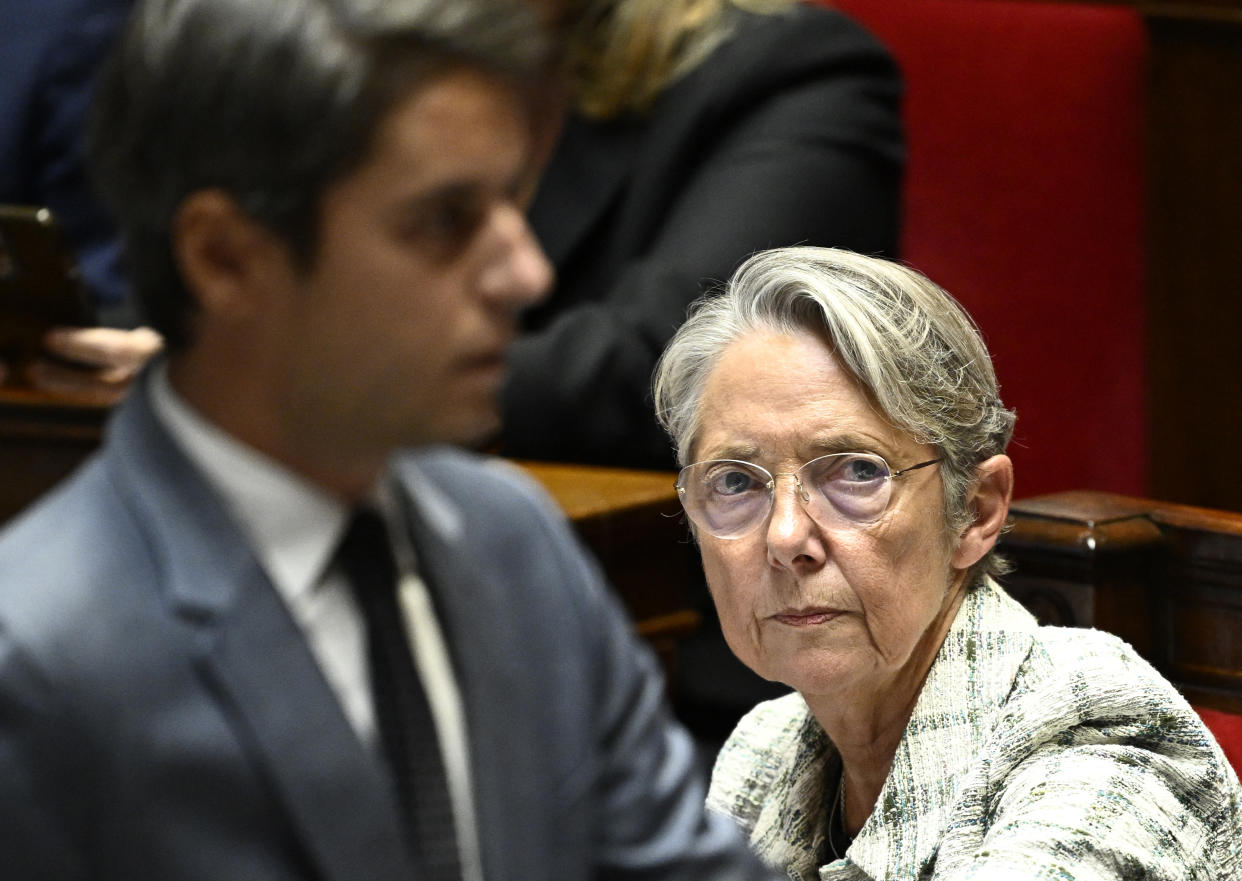 L'ancienne Première ministre Élisabeth Borne aurait refusé un poste dans le futur gouvernement, dont l'annonce pourrait être faite d'ici la fin de semaine (Photo JULIEN DE ROSA / AFP)