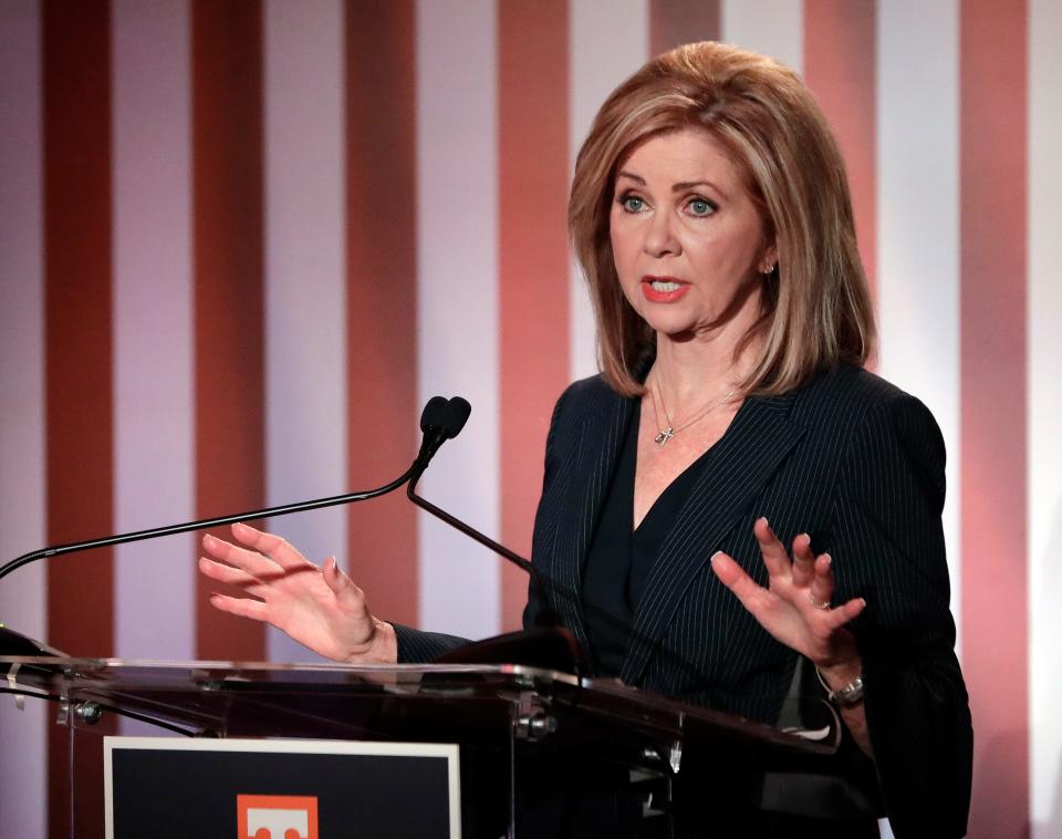 Sen. Marsha Blackburn, R-Tennessee, placed a hold on a resolution until she got assurance from the Biden administration that the Department of Health and Human Services would not be purchasing crack pipes as part of a harm-reduction program.