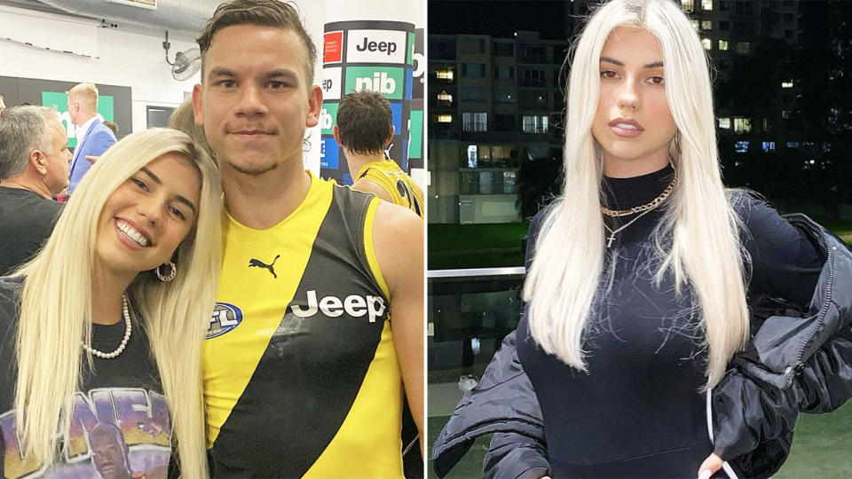 Daniel Rioli, pictured here with girlfriend DJ Paris Lawrence.