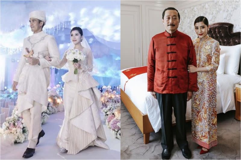 ▲陳雪玲的丈夫是馬來西亞Naza集團創辦人的兒子法利納斯慕丁，兩人的婚禮受到外界矚目。（圖／翻攝自Instagram）