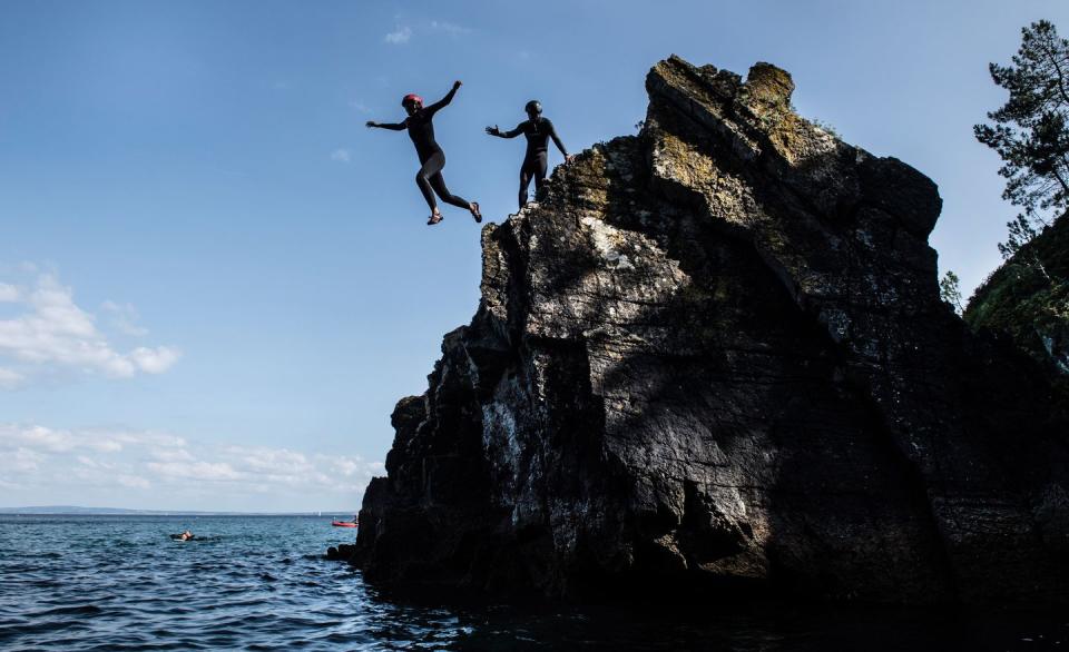 3) Try coasteering in Pembrokeshire