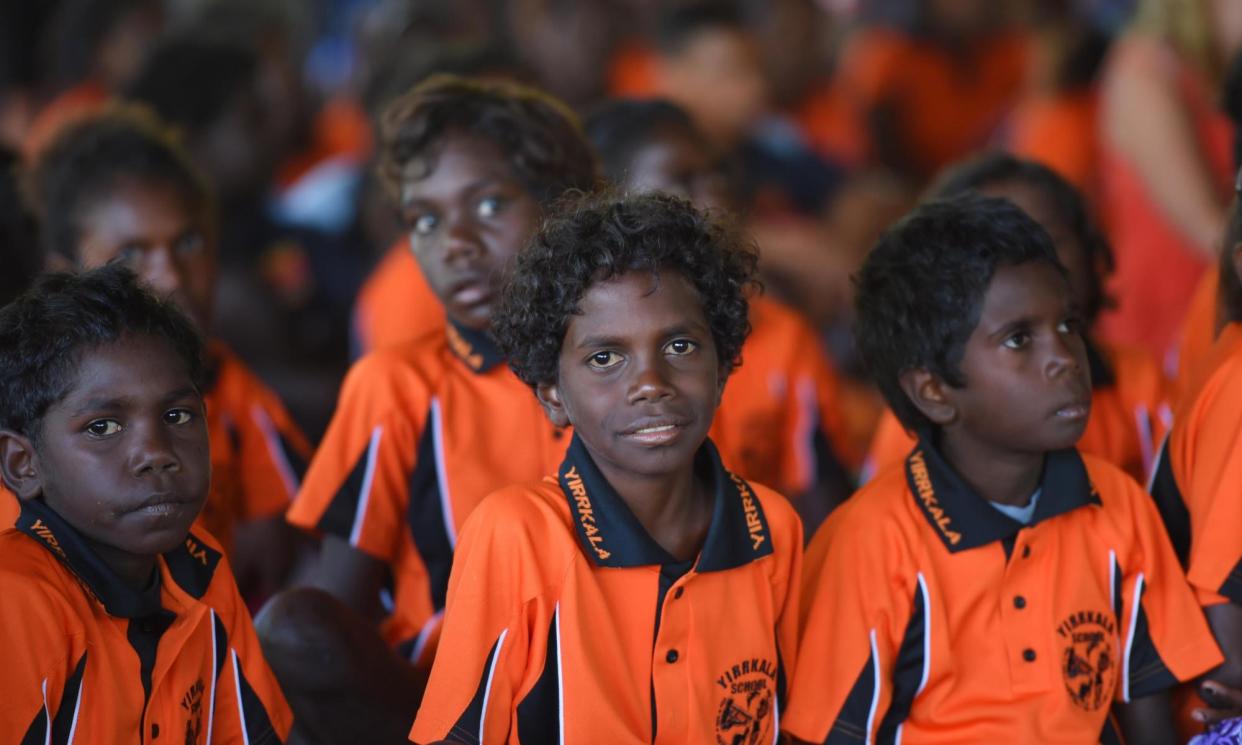 <span>Students at Yirrkala school on the Gove peninsula will be among those in the Northern Territory who should benefit from the deal.</span><span>Photograph: Tracey Nearmy/AAP</span>