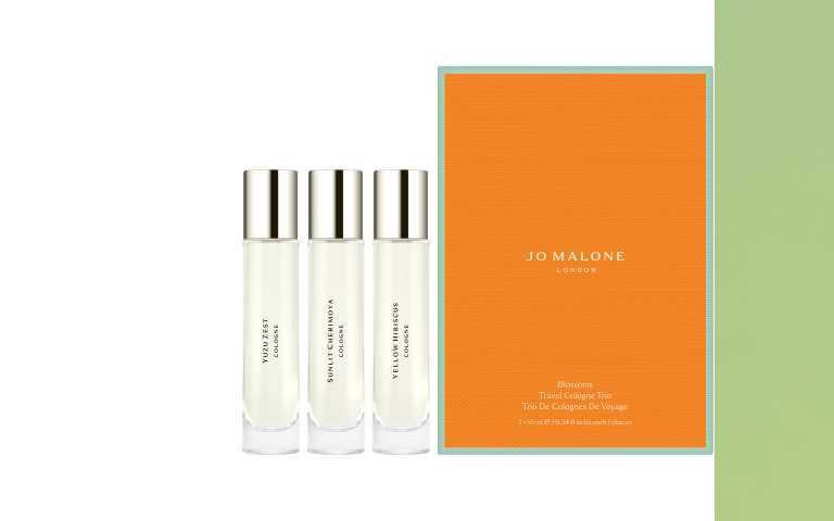 Jo Malone London盛夏花園旅行香氛組 NT$3,150 (內含10ml熱帶黃槿花香水、陽光柚子香水，盛夏番荔枝香水)（圖／品牌提供）