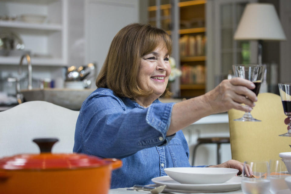 Ina Garten raises a toast