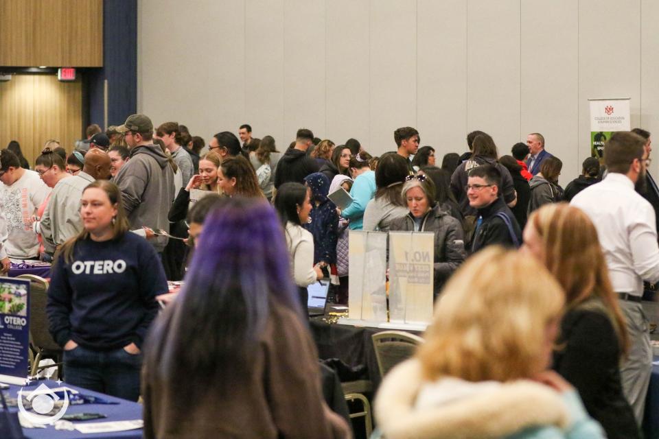 About 300 students and their families attended the inaugural Pueblo and Southern Colorado College Fair on April 22, 2023