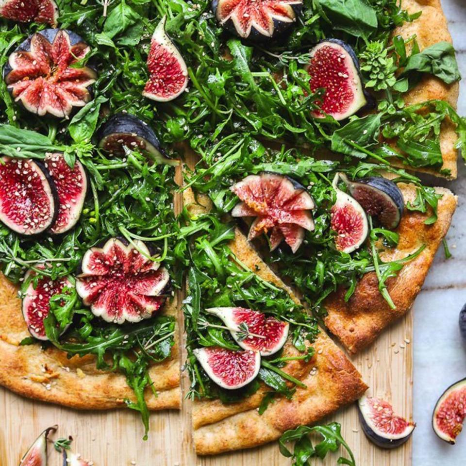 Vegan Fig and Arugula Pizza