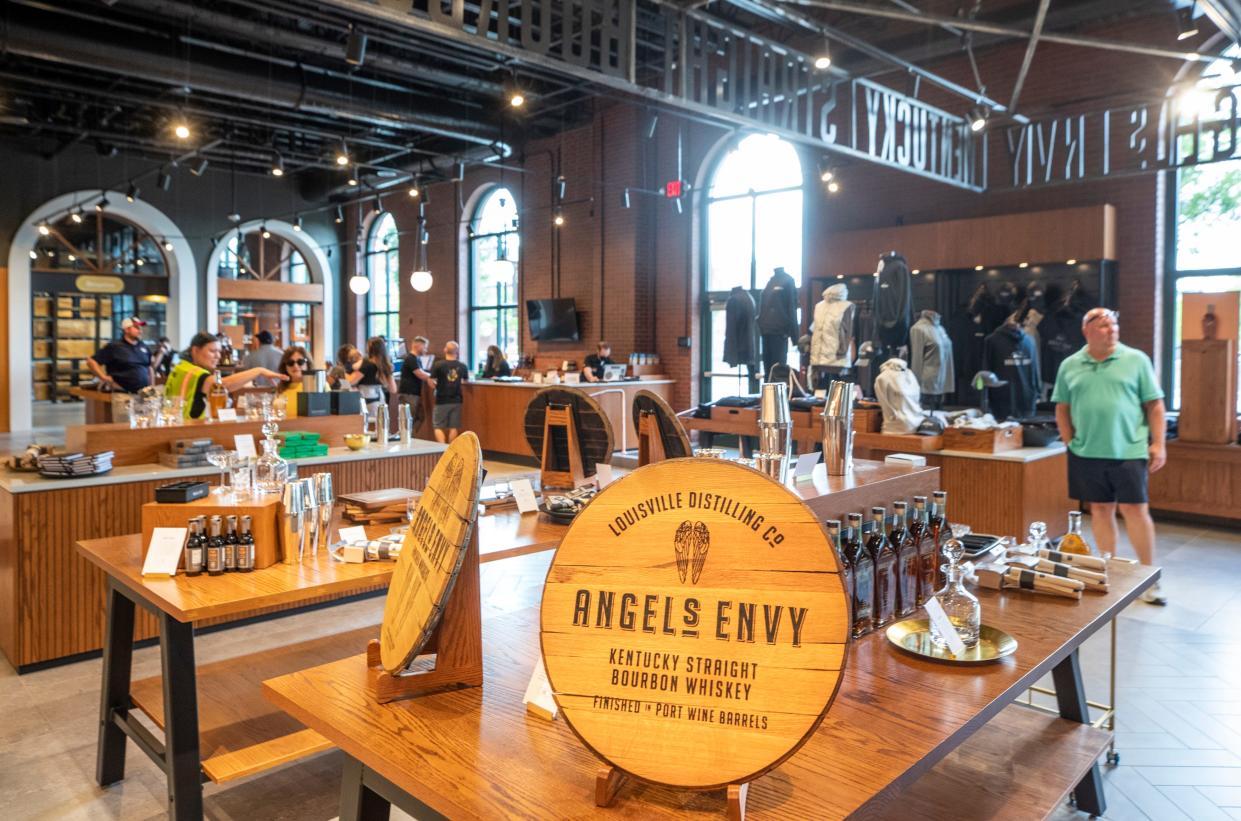 The expanded gift shop at Louisville bourbon distillery Angel's Envy.  The distiller is expanding to meet demand for its products and interest in touring its facilities.  June 8, 2022