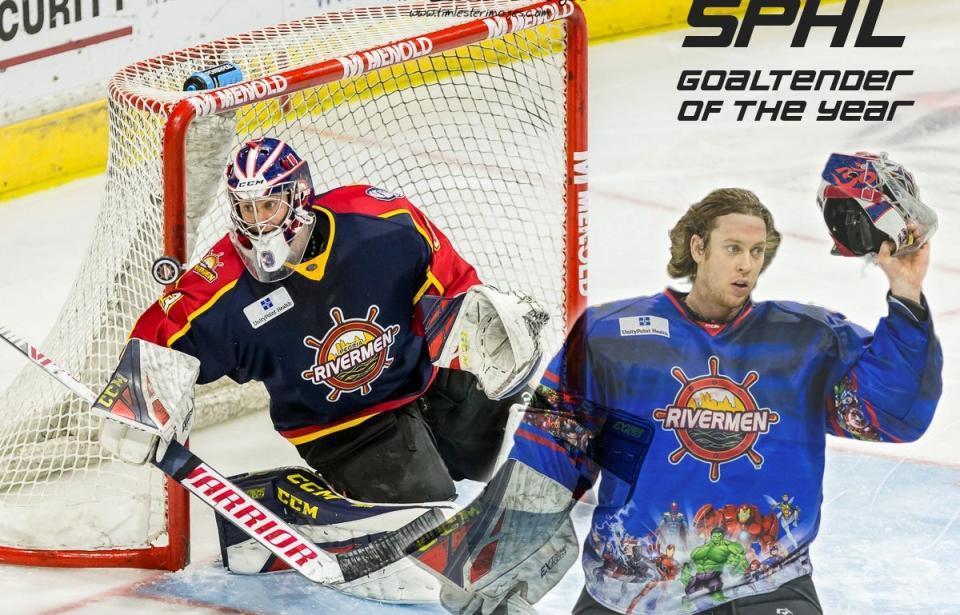Peoria Rivermen goaltender Eric Levine finished his SPHL career with a long list of league records and honors when he retired at the end of the 2022-23 season.