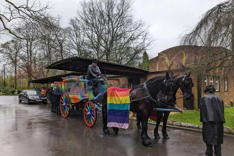 Rochelle had a horse and carriage for her funeral