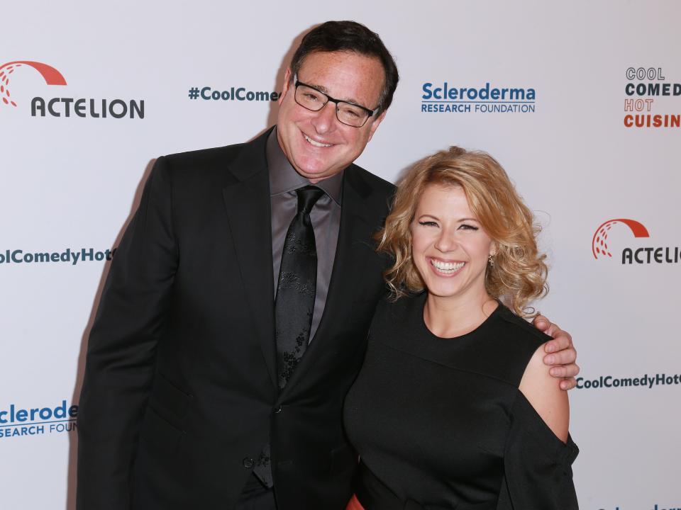 Bob Saget and Jodie Sweetin pose together at the 30th Annual Scleroderma Benefit on June 16, 2017.