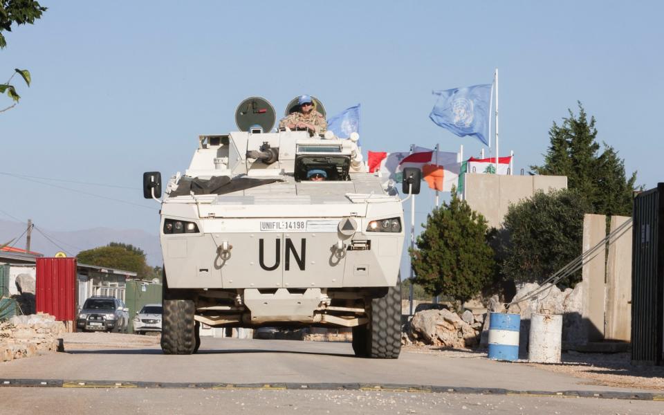 A UN vehicle