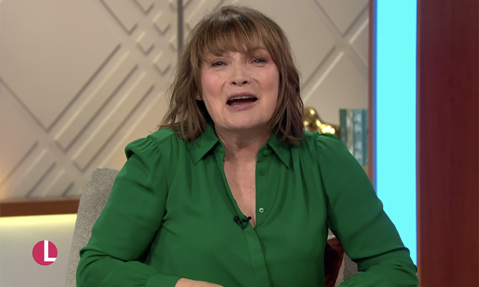 Lorraine Kelly is away from her show this week. (ITV screengrab)