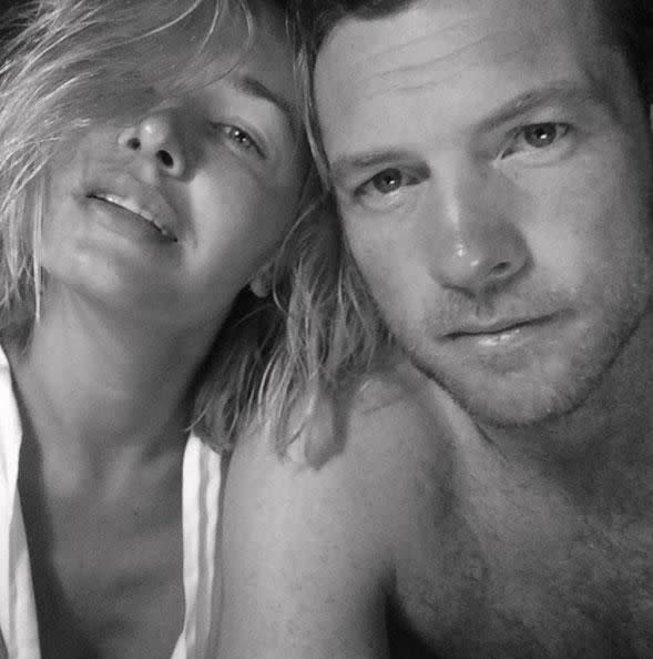 Sam Worthington and Lara married in secret nearly three years ago. Source: Instagram