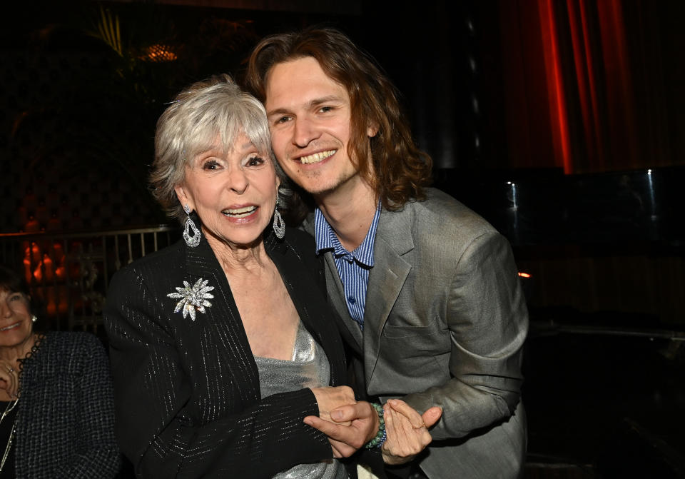 Rita Moreno and Ansel Elgort attend The WNET Group 2024 Gala