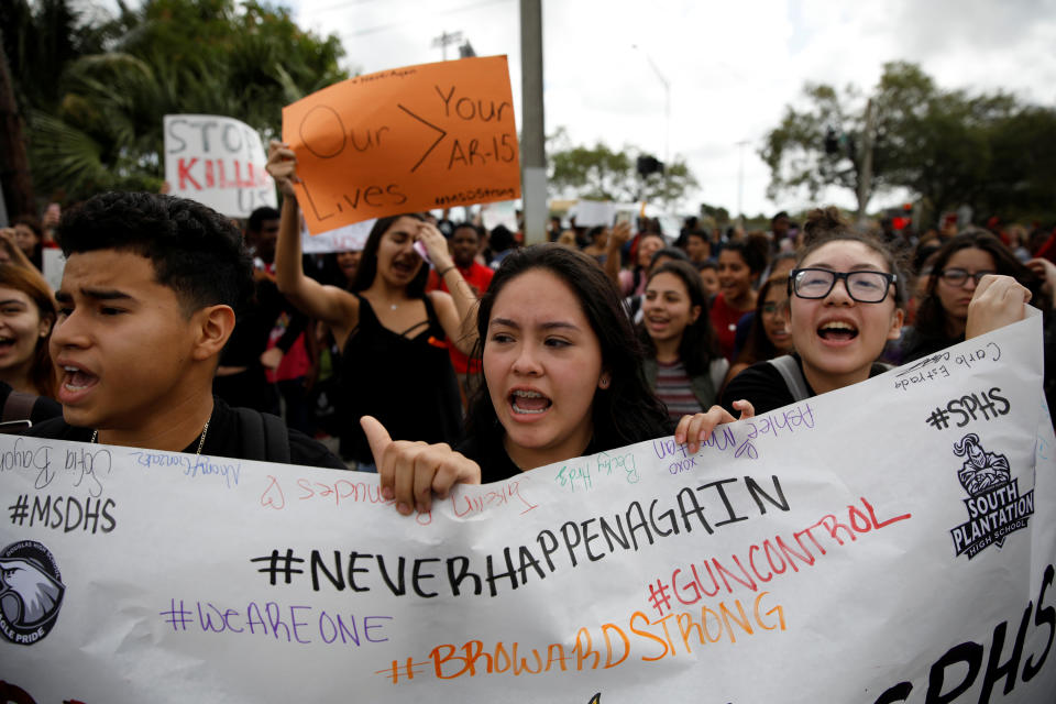 High school students across the U.S. protest gun violence