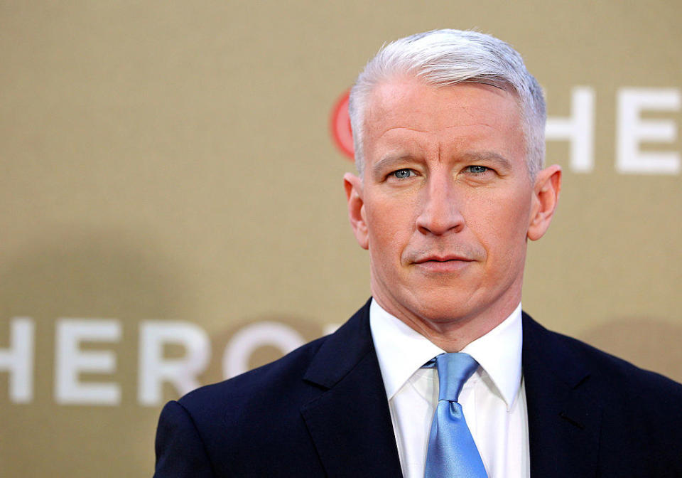 Closeup of Anderson Cooper