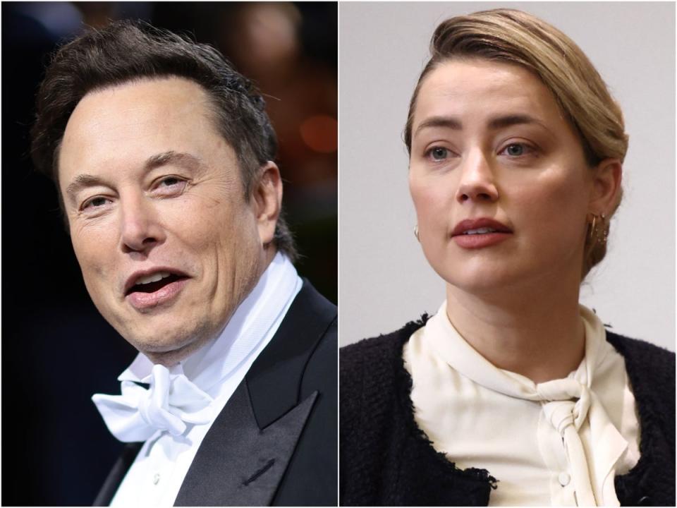 Musk and Heard dated from January 2017 until December that year (Getty)