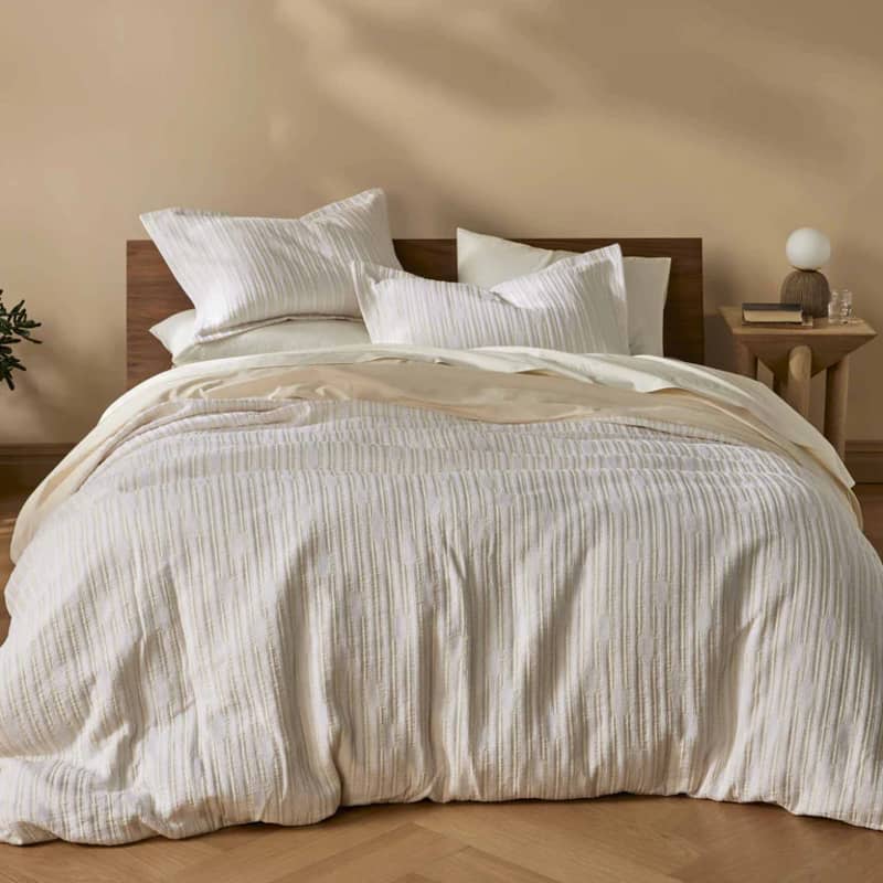 Woven Texture Cotton Duvet Cover - Last Call