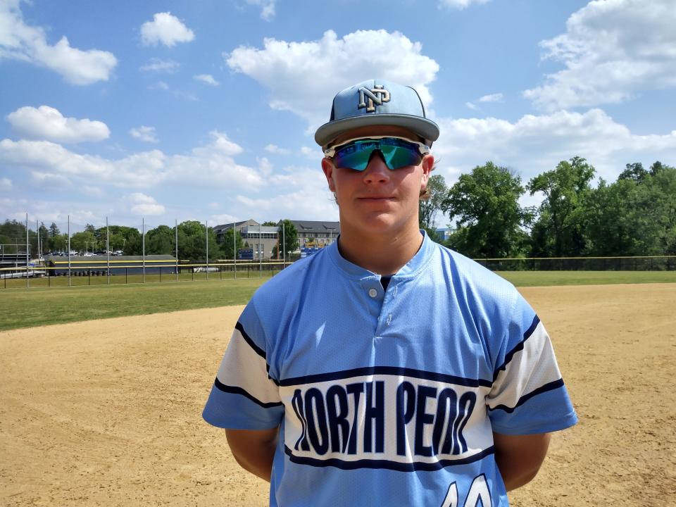 North Penn junior first baseman Ben Farley drove in the Knights' lone run in their 4-1 loss to Father Judge in Tuesday's PIAA Class 6A semifinal.