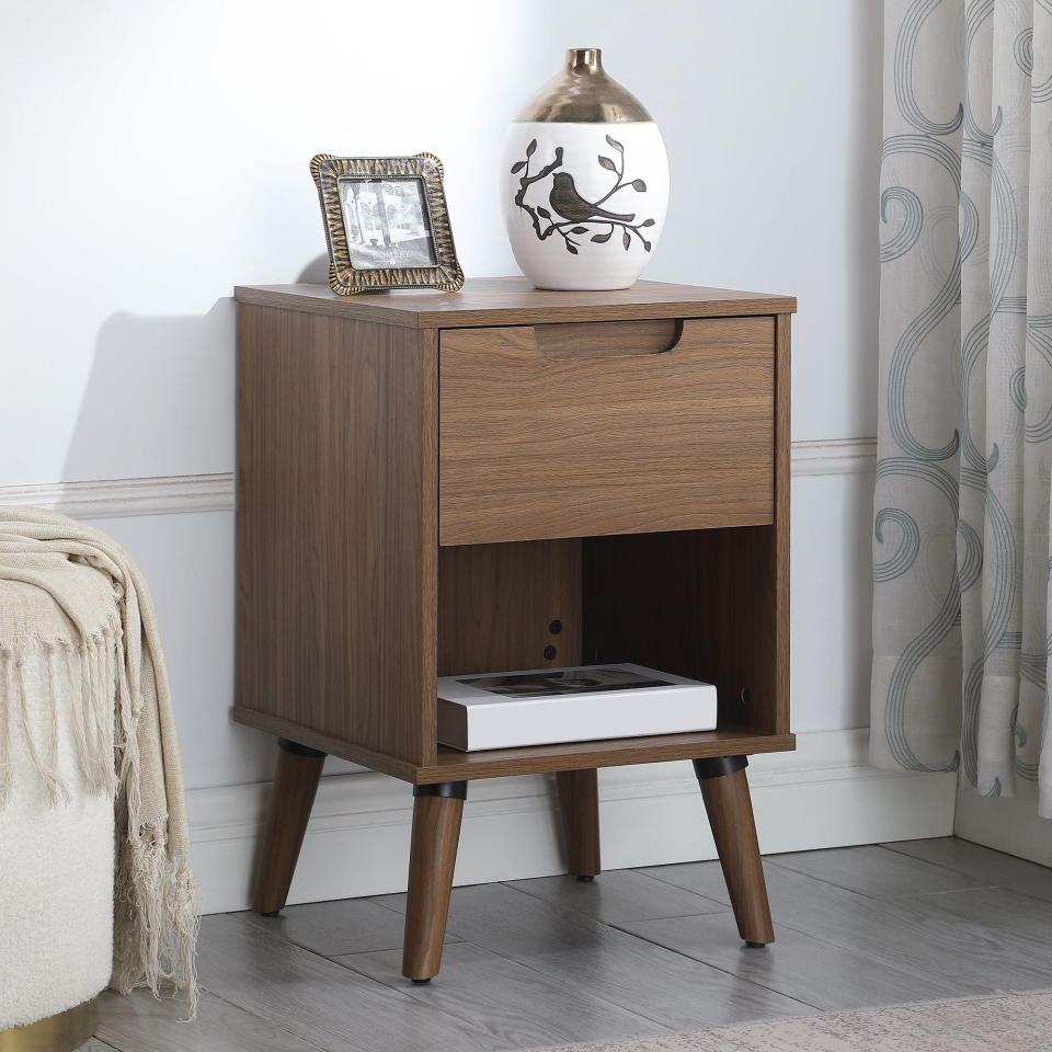 <p><a href="https://go.redirectingat.com?id=74968X1596630&url=https%3A%2F%2Fwww.walmart.com%2Fip%2FMainstays-Modern-1-Drawer-Bedroom-Nightstand-Brown-Walnut%2F702434464&sref=https%3A%2F%2Fwww.countryliving.com%2Fshopping%2Fg46989154%2Fbest-walmart-furniture%2F" rel="nofollow noopener" target="_blank" data-ylk="slk:Shop Now;elm:context_link;itc:0;sec:content-canvas" class="link ">Shop Now</a></p><p>Modern One-Drawer Bedroom Nightstand</p><p>walmart.com</p><p>$35.00</p>