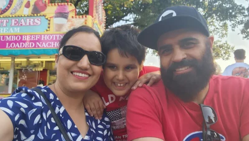 Gary Grewal seen with his family in undated photo. The St. Paul market owner was last seen February 8, 2024 (GoFundMe)