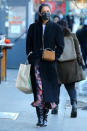 <p>Katie Holmes was spotted out and about and wearing a face mask in New York City.</p>