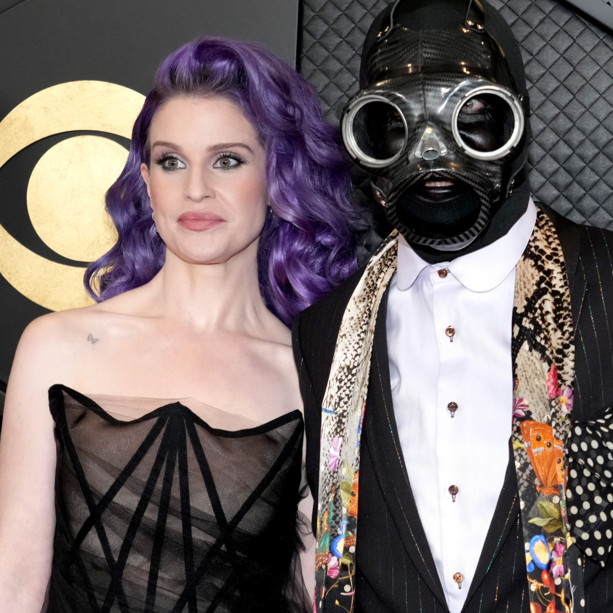  Kelly Osbourne and Sid Wilson of Slipknot attend the 66th GRAMMY Awards at Crypto.com Arena on February 04, 2024 in Los Angeles, California. 