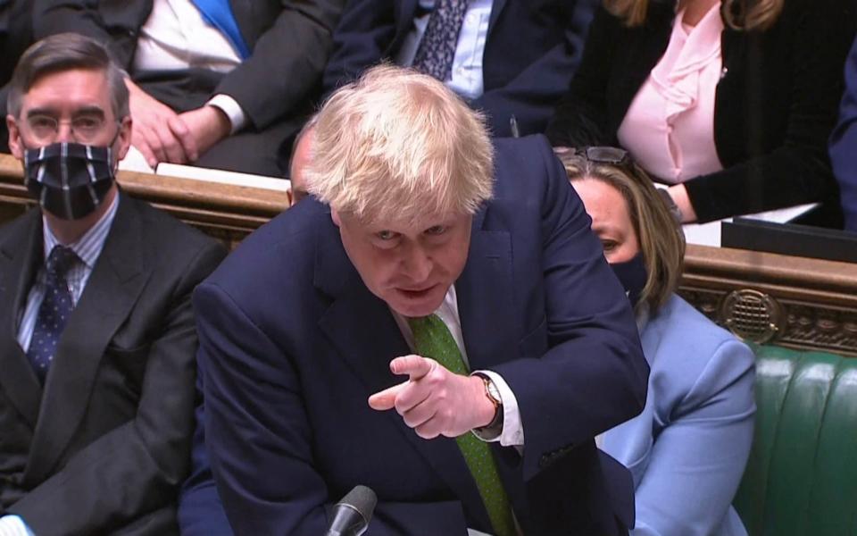 Boris Johnson was particularly animated as Prime Minister's Questions went on - Universal News And Sport (Scotland)