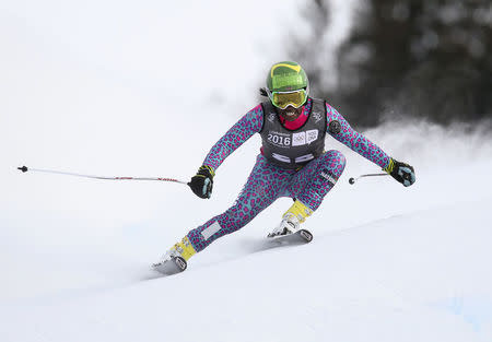 FILE PHOTO: Youth Olympic Games - Lillehammer - 13/2/16 - Sabrina Simader of Kenya competes in the women's Super G race during the Winter Youth Olympic Games. YIS/IOC/Handout/Arnt Folvik via REUTERS/File Photo