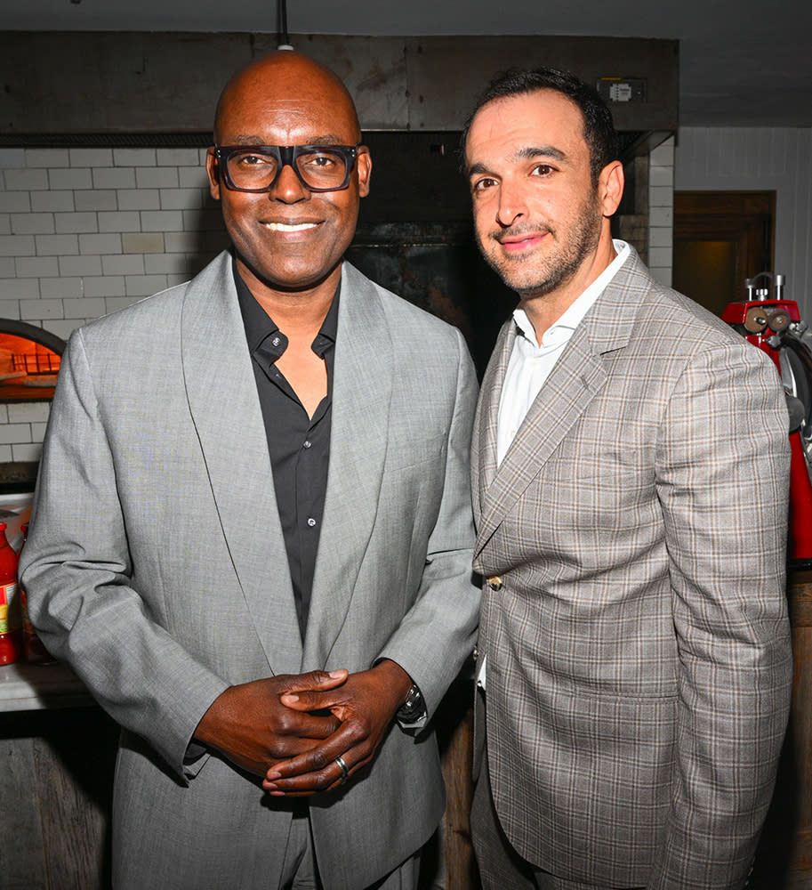 Variety’s co-editor-in-chief Ramin Setoodeh with TIFF’s CEO Cameron Bailey