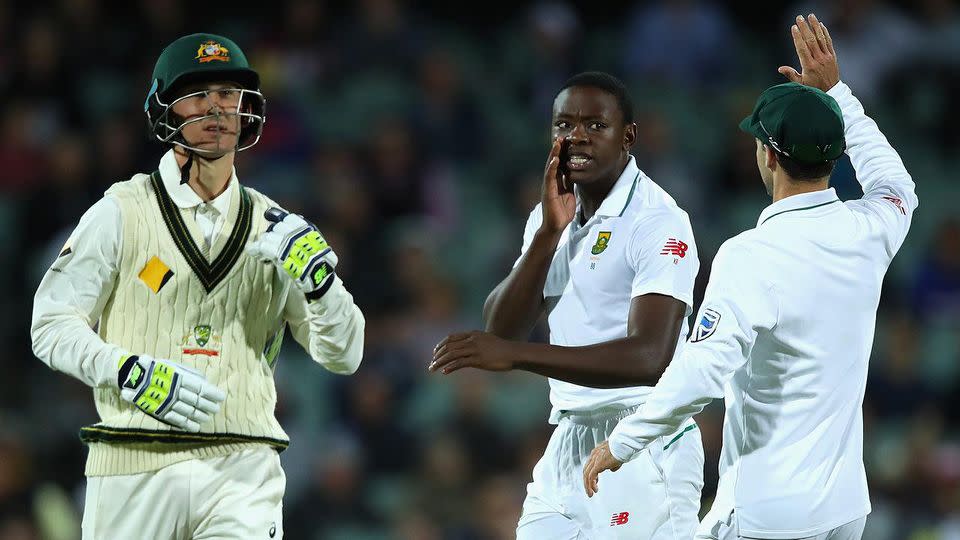 South Africa played Australia in a day-night Test match in 2016. Pic: Getty